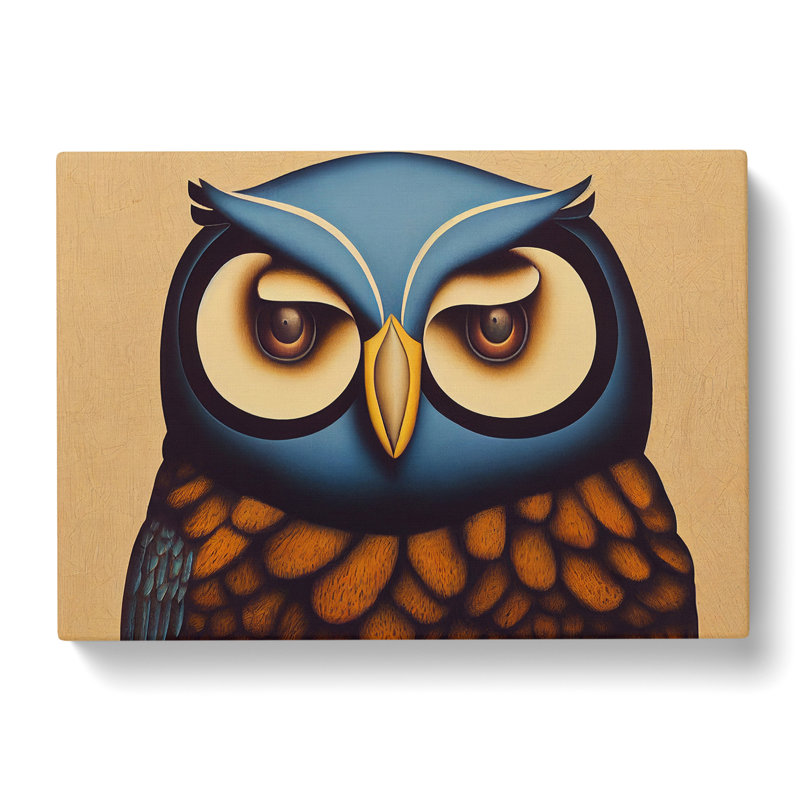 Splendorous Owl - Wrapped Canvas, 40cm H x 60cm W x 3cm D