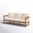 76.5'' Wide Straight Patio Sofa with Cushions
