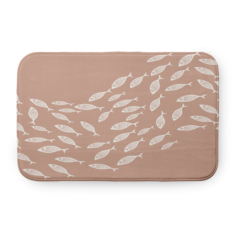 Tapis de bain Beach, L 21 po x L 34 po, Rose