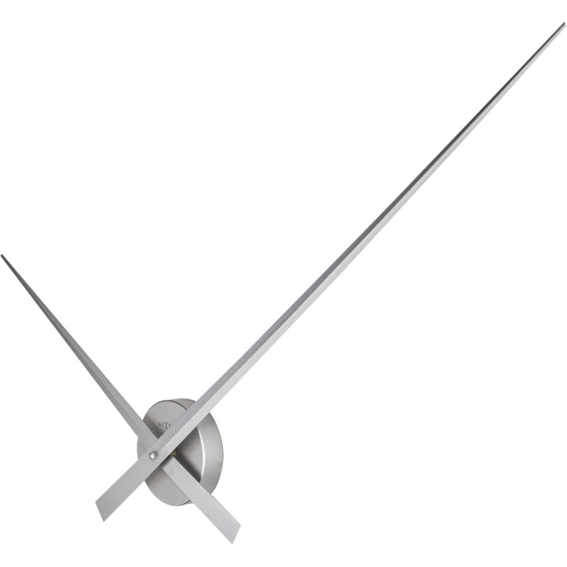 Horloge murale mains seulement, Grand (33,5"), Brun