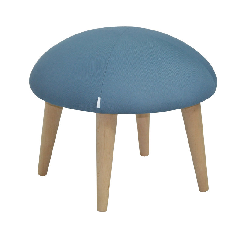 Solid + Manufactured Wood Accent Stool, Blue