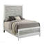 Lit de panneau de lit grand / moderne de style moderne / contemporain 1pc Gris et blanc-1864874553