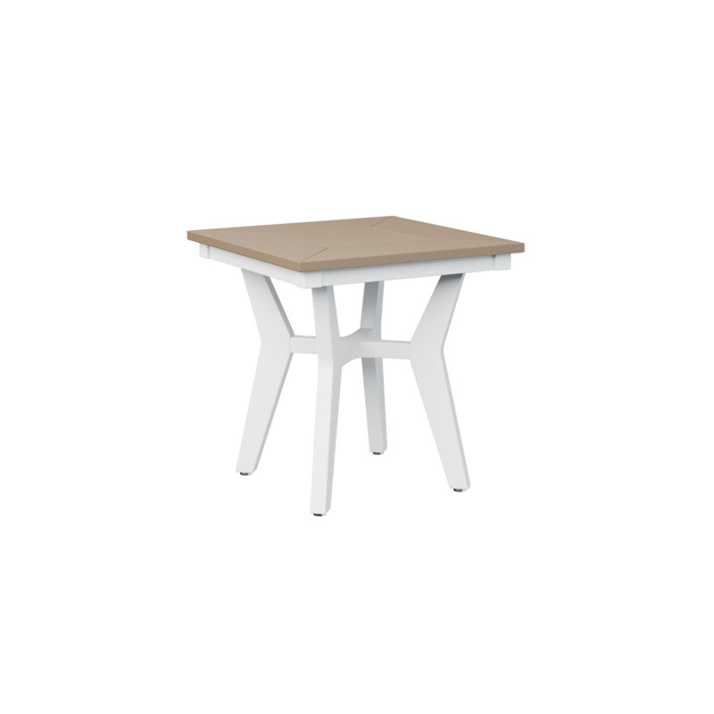 Table de bout carrée Newtowne, Bois vieilli
