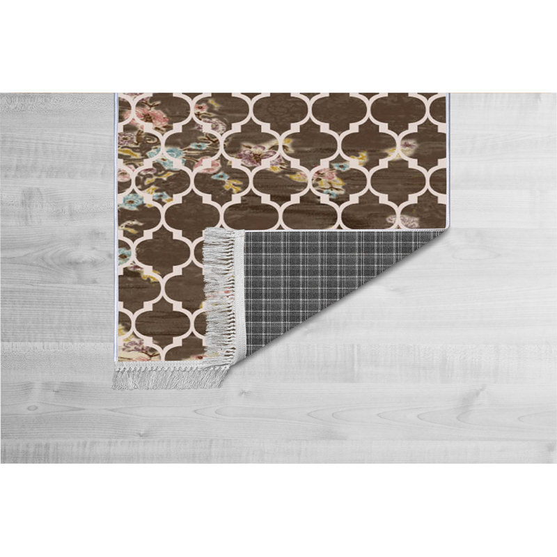 Luxurious Velvet Area Rug, 5.2 x 7.5 ft | 100% Velvet Fabric, 100% Cotton Sole, 0.4 in Pile Height | Antibacterial, Non-Slip, Machine Washable | Elegant 3D Digital Print, Perfect for Living Room & Bedroom Décor