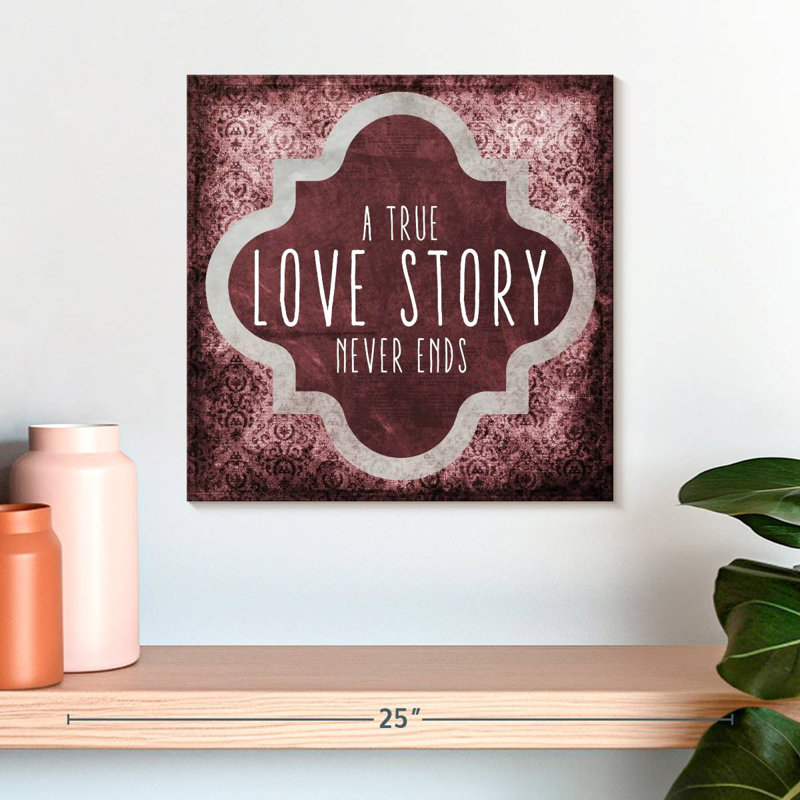 Tergel True Love Story, 16" H x 16" W