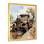 1950 1950 - Camion de livraison brun II - Camion, reproduction d'art sur toile-97202154-97202153