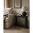26" Reclaimed Wood Accent Table | Narrow End Table | Solid Wood Side Table (Black)-1043135849