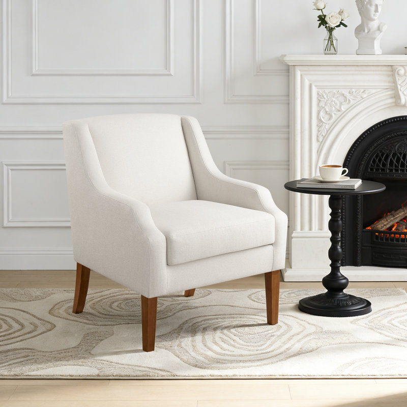 Halcott Upholstered Accent Chair, Beige