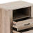 Rectangular Night Table With Open Shelf And 2 Drawers Accent Side Metal Glide
