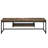 Weathered Oak & Black Tv Stand For Living Room, 60-Inch Industrial With Look, And Black,