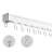 Ceiling Curtain Track Set Room Divider with Hooks White-106501134