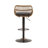2Pcs Blue Linen Swivel Stools, Adjustable Height With Footrest For Home Dining Room Bar Kitchen And Comfort-837263202