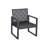 4-Piece Patio Furniture Set Outdoor Balcony Porch Garden Backyard Lawn Furniture Acacia Wood Table Top, Morden Brown and Beige Cushion-1630138261-1630138259