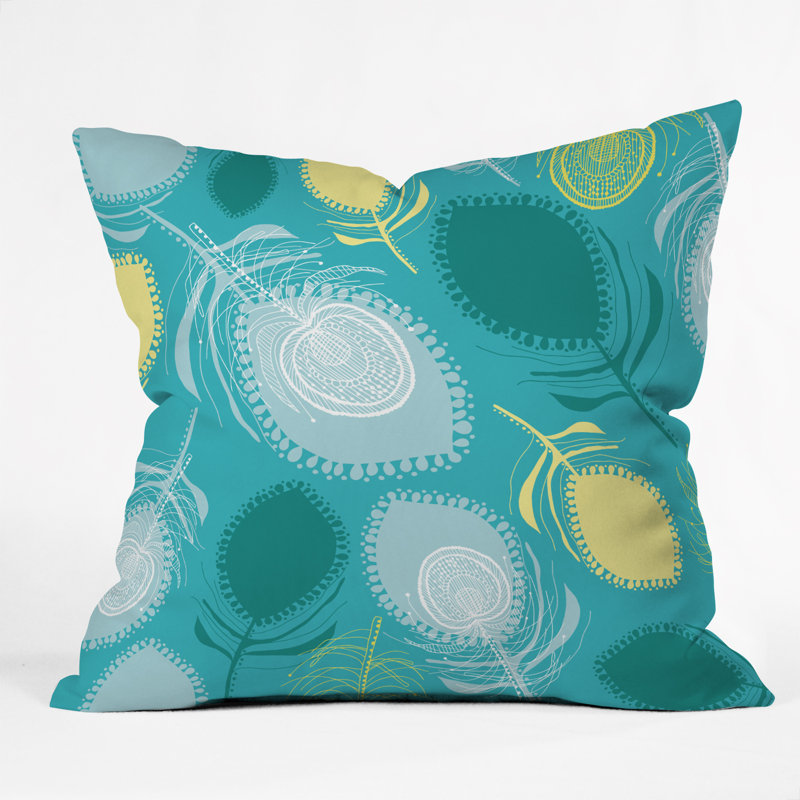 Coussin en polyester Feather Shapes, 18 po x 18 po