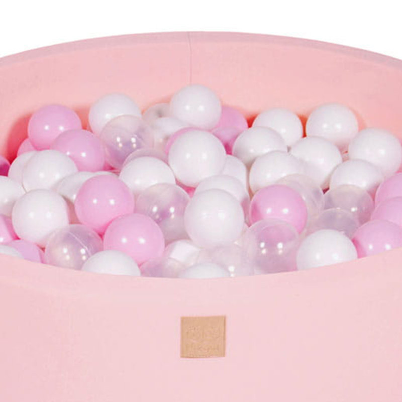 2'11" x 2'11" Ball Pit with 200 Play Balls, Pastel Pink