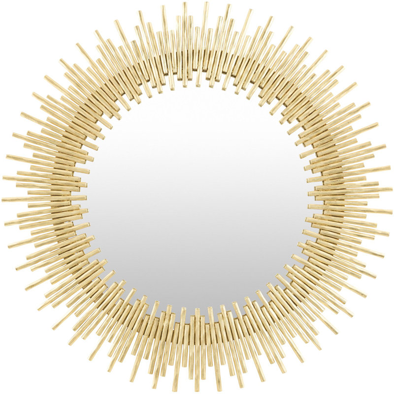 Auriga Starburst Iron Mirror, Gold