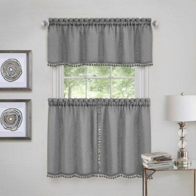 Ruffled Kitchen Curtain