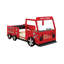 Lit voiture simple avec tablettes