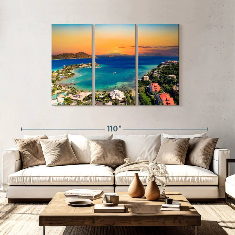 Gillard Saint Thomas Seaside Town, 48" H x 74" W
