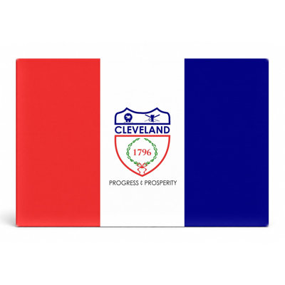 Cleveland City Flag — Ohio Municipal Canvas Wall Art