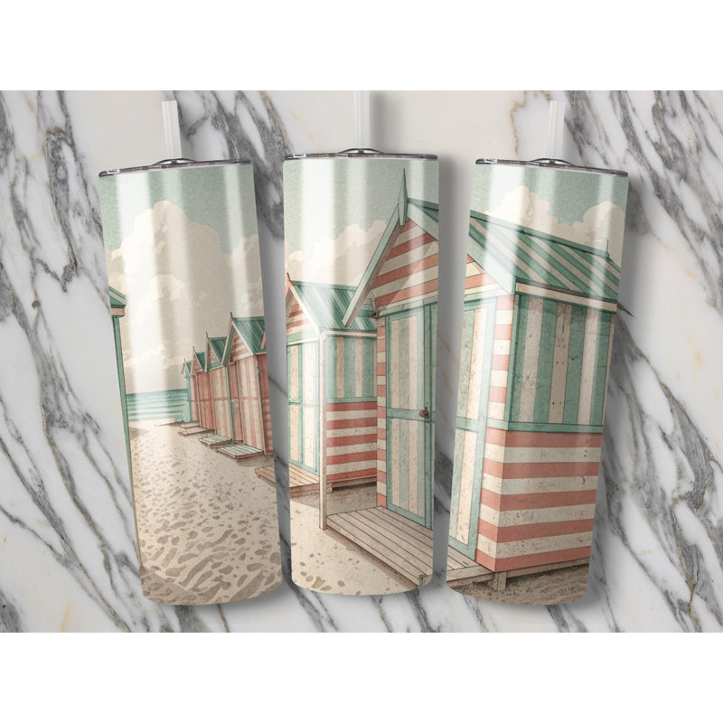 Choose Handmade Tumblers 591ml Vacuum Insulated Stainless Steel (18/8) Travel Tumbler with Straw