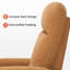 Fauteuil inclinable électrique pivotant Winta, revêtu de tissu-870344728