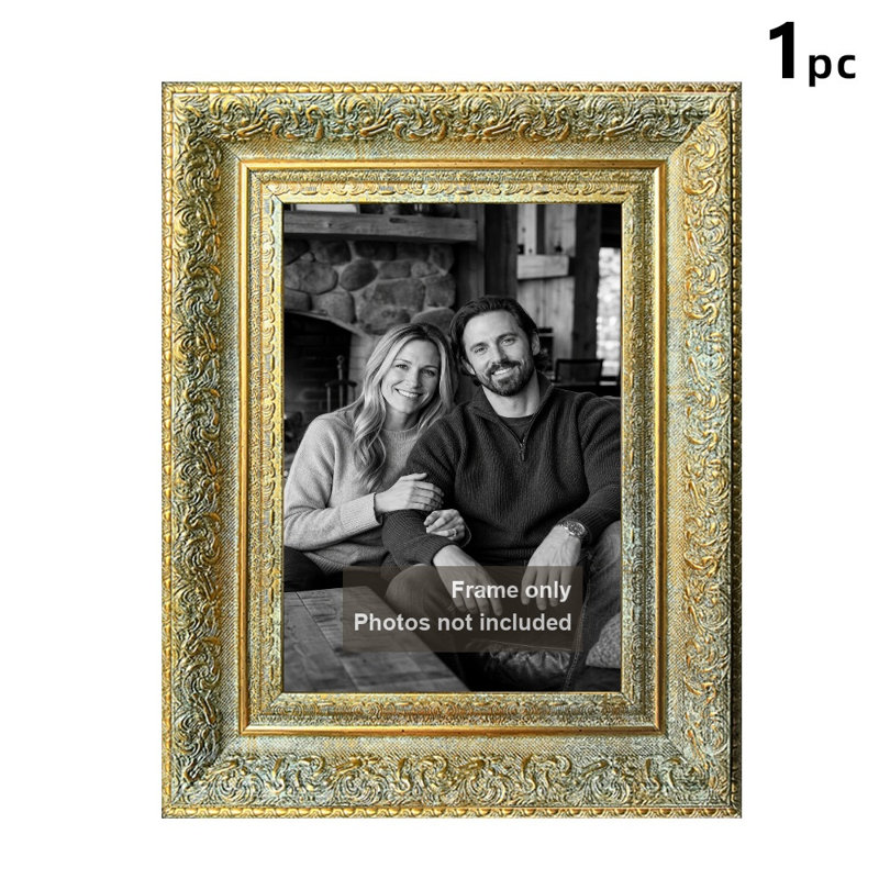 Cadre 11 po x 14 po à mémoire de forme 1PC en or antique, Or antique, 1, 11 po x 14 po