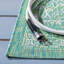 Tapis oriental vert intérieur / extérieur Eley-1433960438