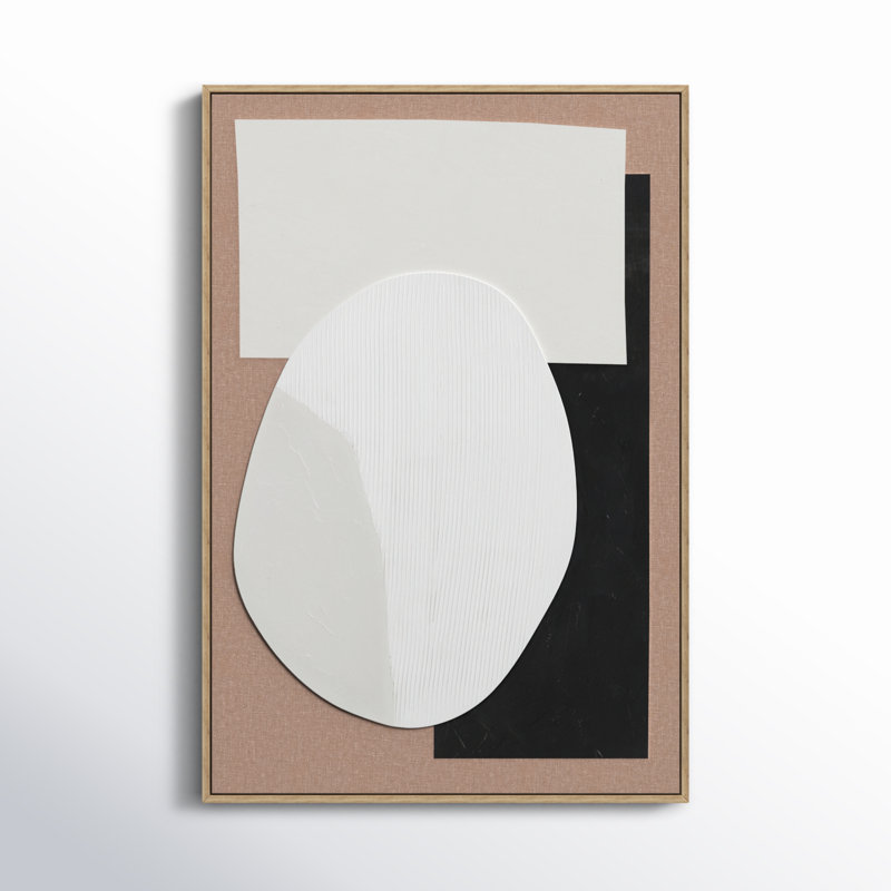 Rea Framed On Wood Minimalistic