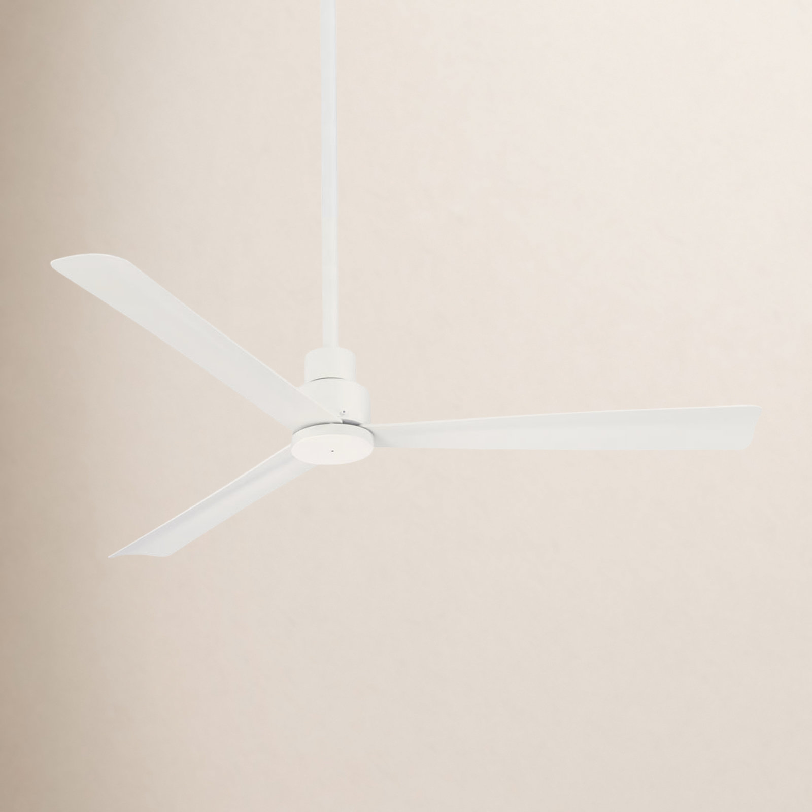 Simple 52" Outdoor Ceiling Fan, Flat White
