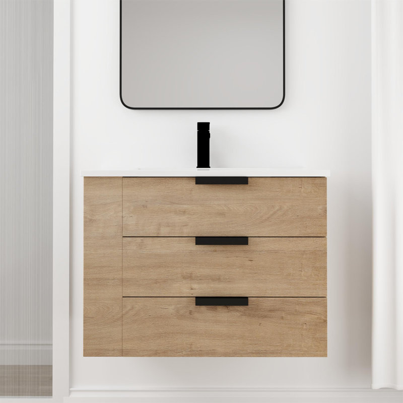 Bejkush Single Bathroom Vanity with Ceramic Top