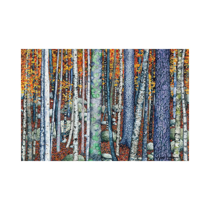 " Sticks And Stones " by Maggie Vandewalle, Unframed, 8" H x 12" W x 0.75" D, No Mat