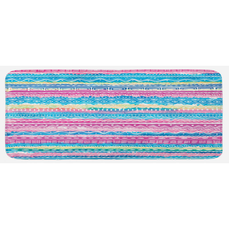 Tapis de cuisine tribal