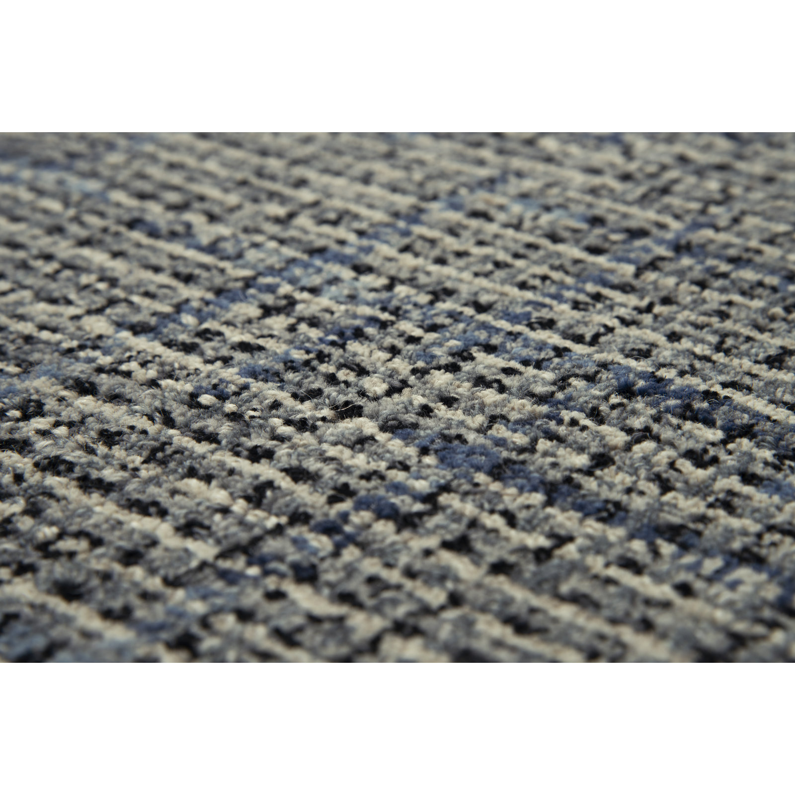 Caryville Gray Hand-Tufted Geometric Wool Rug, Rectangle 7'6" x 9'6"