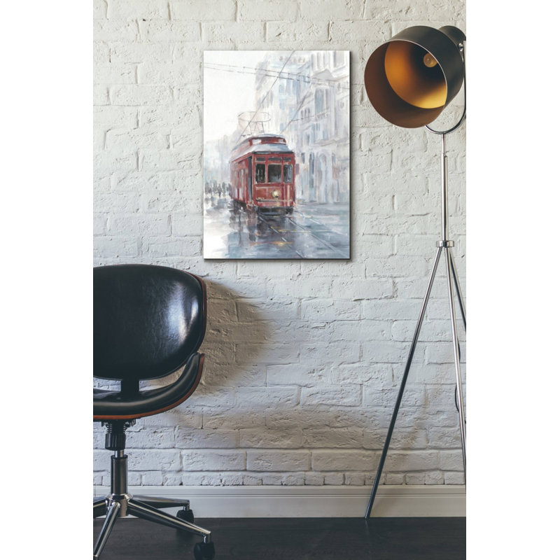 Art mural sur toile Red Barrel Studio® «Watercolor Streetcar Study II» par Ethan Harper, H 26 po x l 18 po x P 0,75 po