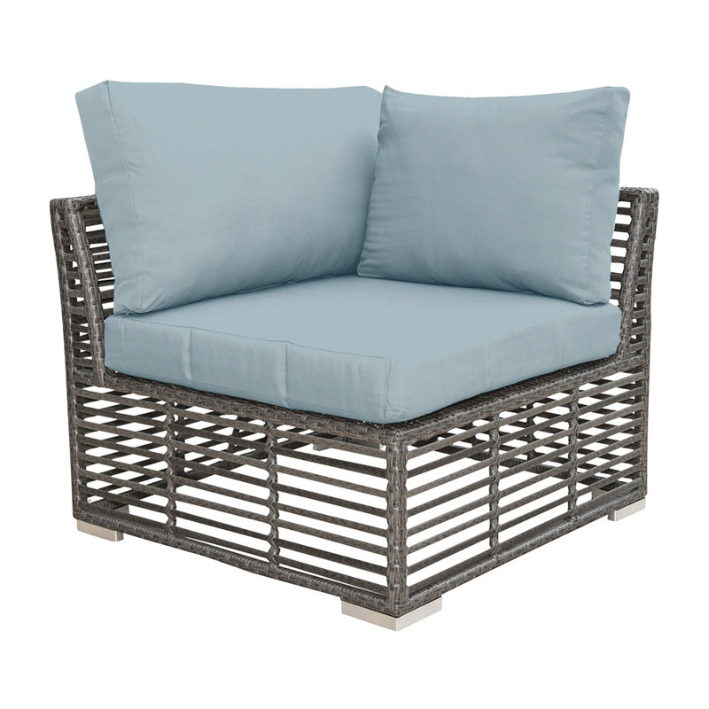 Outdoor Lounge Chair, Canvas Air Blue Sunbrella® Canvas