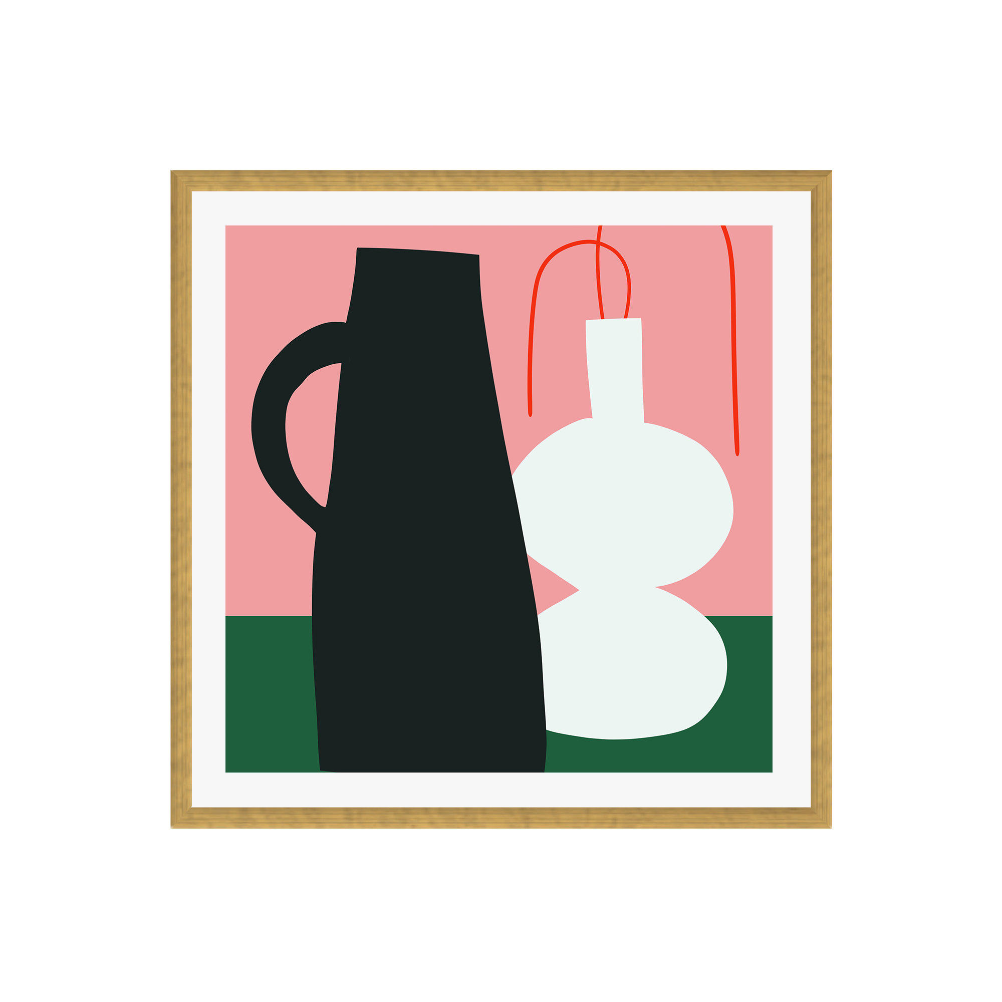 Honfleur 03 Modern Still Life by Marin Vaan Zaal, Yes, Gold Single Picture Framed, 36" H x 36" W x 2" D