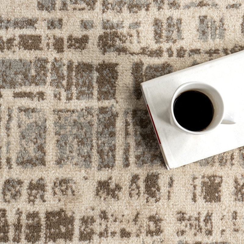 Tylier Modern Abstract Area Rug, Rectangle 5' x 8'