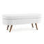 Banc de rangement repose-pieds ovale