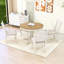Ensemble de salle à manger extensible 5 pièces avec table en bois et 4 chaises rembourrées Danyelle-743889342