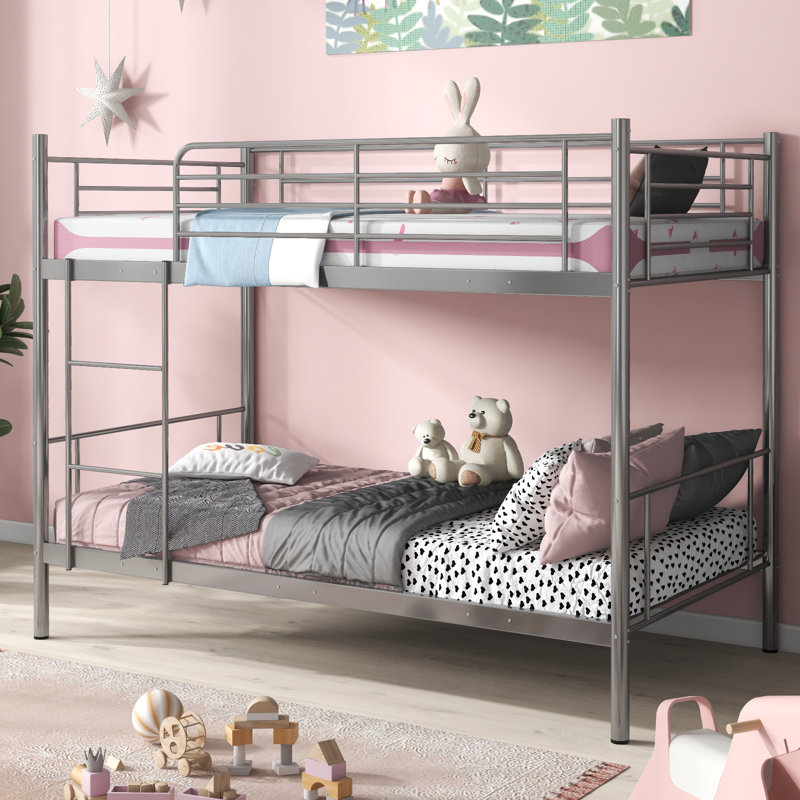 Jiles Iron Bed, Silver