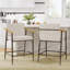 Henrik 26" Seat Height Mid-Century Modern Counter Stools with Wood Armrests-274776796