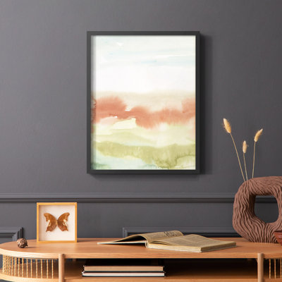 Blush Sunrise I, reproduction encadrée - bois massif