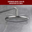 Ensemble de robinet de douche à effet de pluie avec soupape, pomme de douche à pluie de 10 pouces et système de douche à main combiné nickel brossé Sumerain-130515479