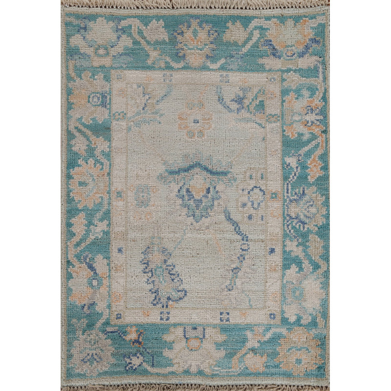 Tapis oriental géométrique discret Oushak 2x3