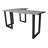 L-Shaped Solid Wood Iron Writing Desk