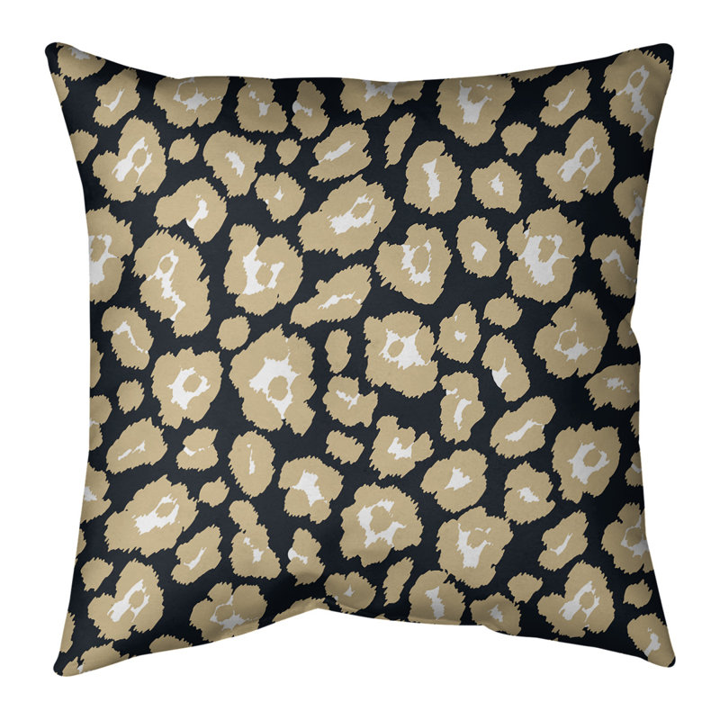 Housse de coussin carrée, 14 po x 14 po, Noir, Simili daim