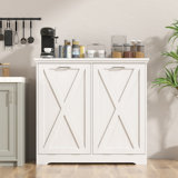 Havant Kitchen Trash Cabinet Hidden Trash Can With Deodorizing & Negative Ion