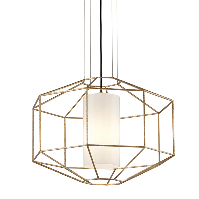 Silhouette 1 - Light Pendant, Gold Leaf