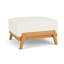 Alpine Outdoor Teak Ottoman-350651339